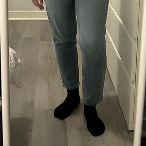 H&M lightwash mom jeans